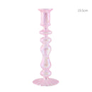 Conical glass candle holder for wedding tables and Nordic decoration