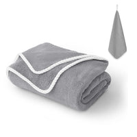 Extra large coral fleece bath towel quick dry