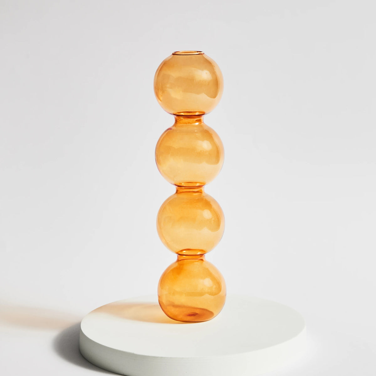 Conical glass candle holder for festive home decoration - vue 13 sur 17