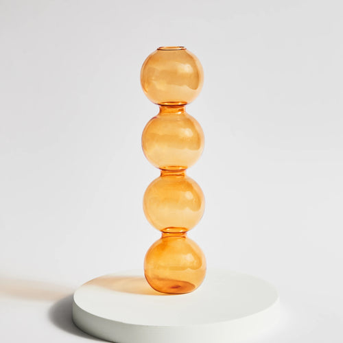 Conical glass candle holder for festive home decoration - vue 14 sur 17