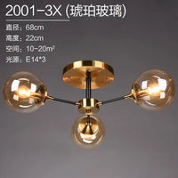 Modern clear glass chandelier for elegant décor