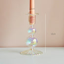 Nordic glass candle holder for weddings and flowers