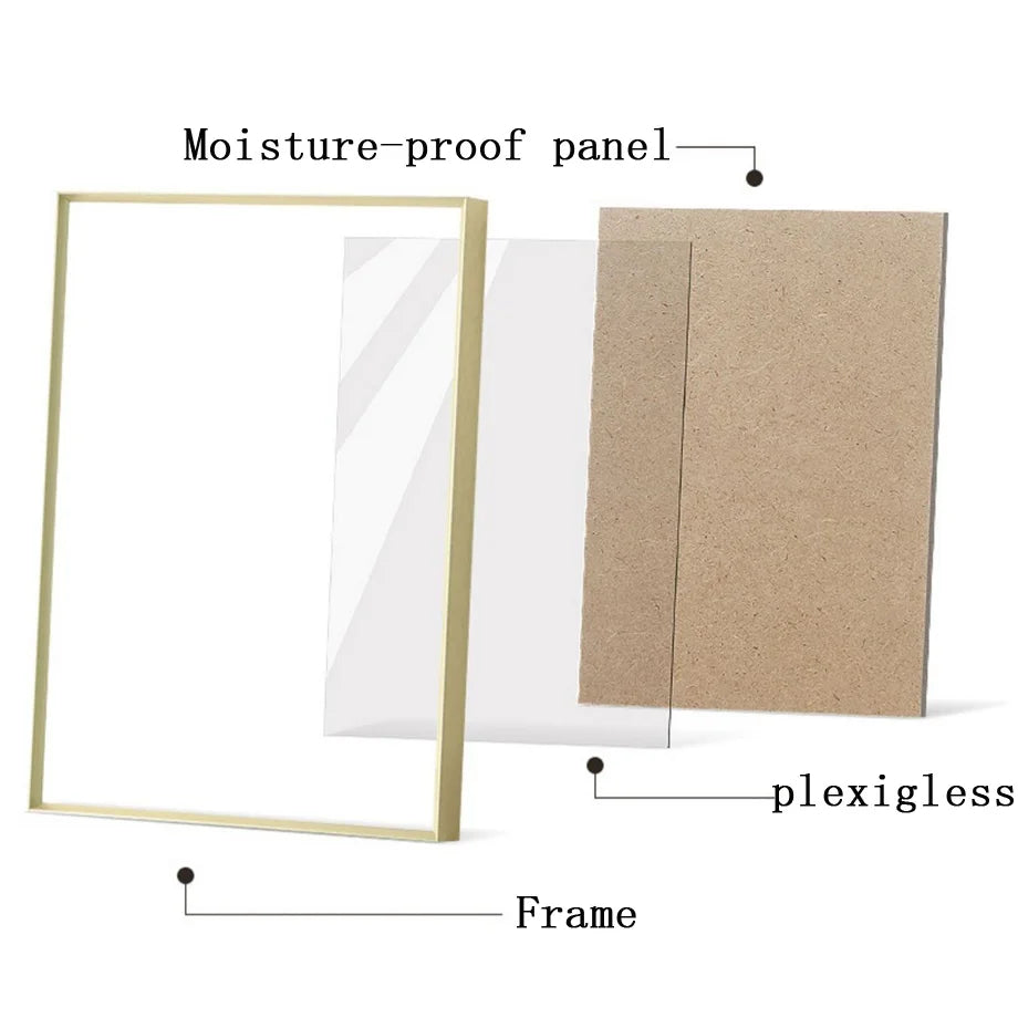 Aluminium photo frame for interior wall decoration - vue 3 sur 8