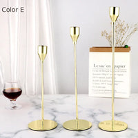 Luxury metal candle holders for weddings and elegant decor