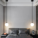 Creative Nordic milky glass pendant lights for bar lighting