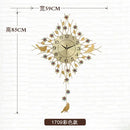 unique metal european design pendulum wall clock