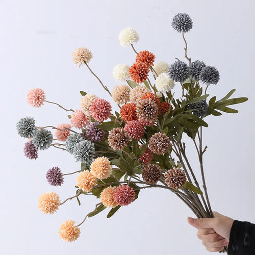 Artificial dandelion flowers wedding bouquet valentine's day gift - vue 5 sur 15