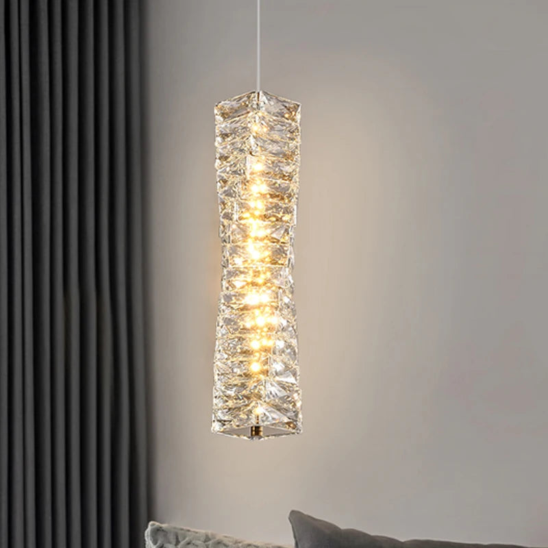 Modern K9 crystal ceiling light for luxury interior decor