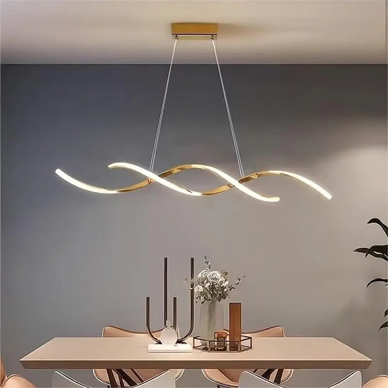 Modern luxury minimalist designer chandelier for bar