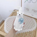 refillable polar bear lotion dispenser for bathroom