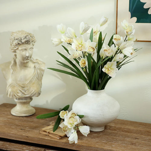 Artificial cymbidium flowers for wedding and event decoration - vue 7 sur 11