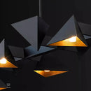Modern decorative black metal designer chandelier for indoor use
