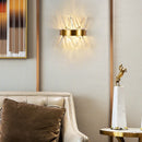 Modern crystal wall light for decorative indoor lighting