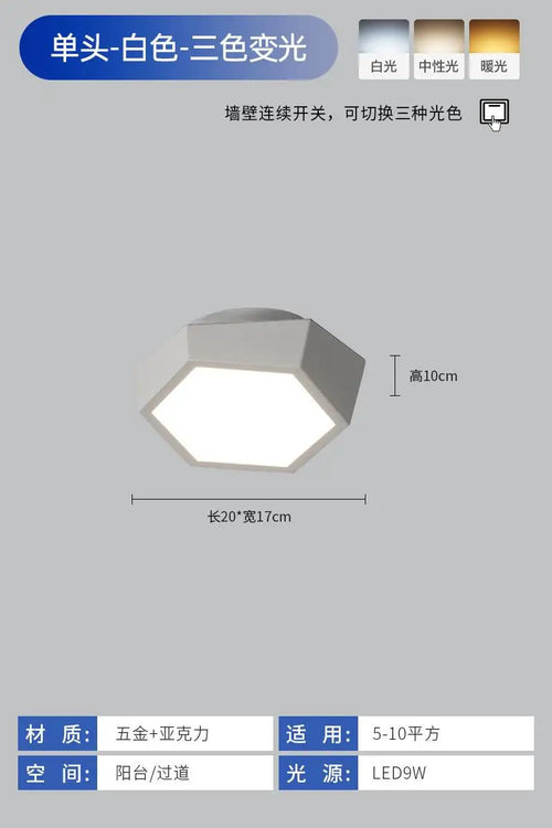 Modern ceiling light with LED for office and study - vue 11 sur 12