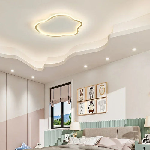Creative cloud-shaped LED ceiling light nordic decorative design - vue 4 sur 18