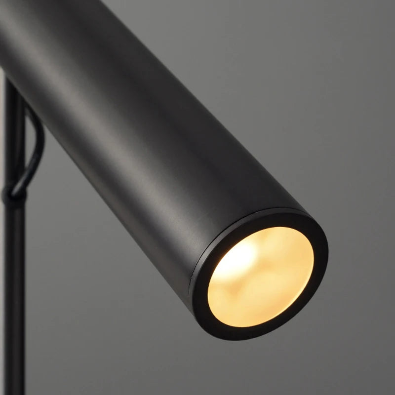 Modern rotatable LED pendant light with 1/2/3 heads for indoor use - vue 5 sur 12