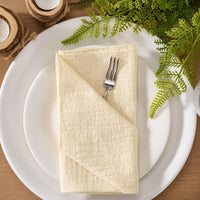 Set of 10 cotton gauze cloth napkins 32x32 cm