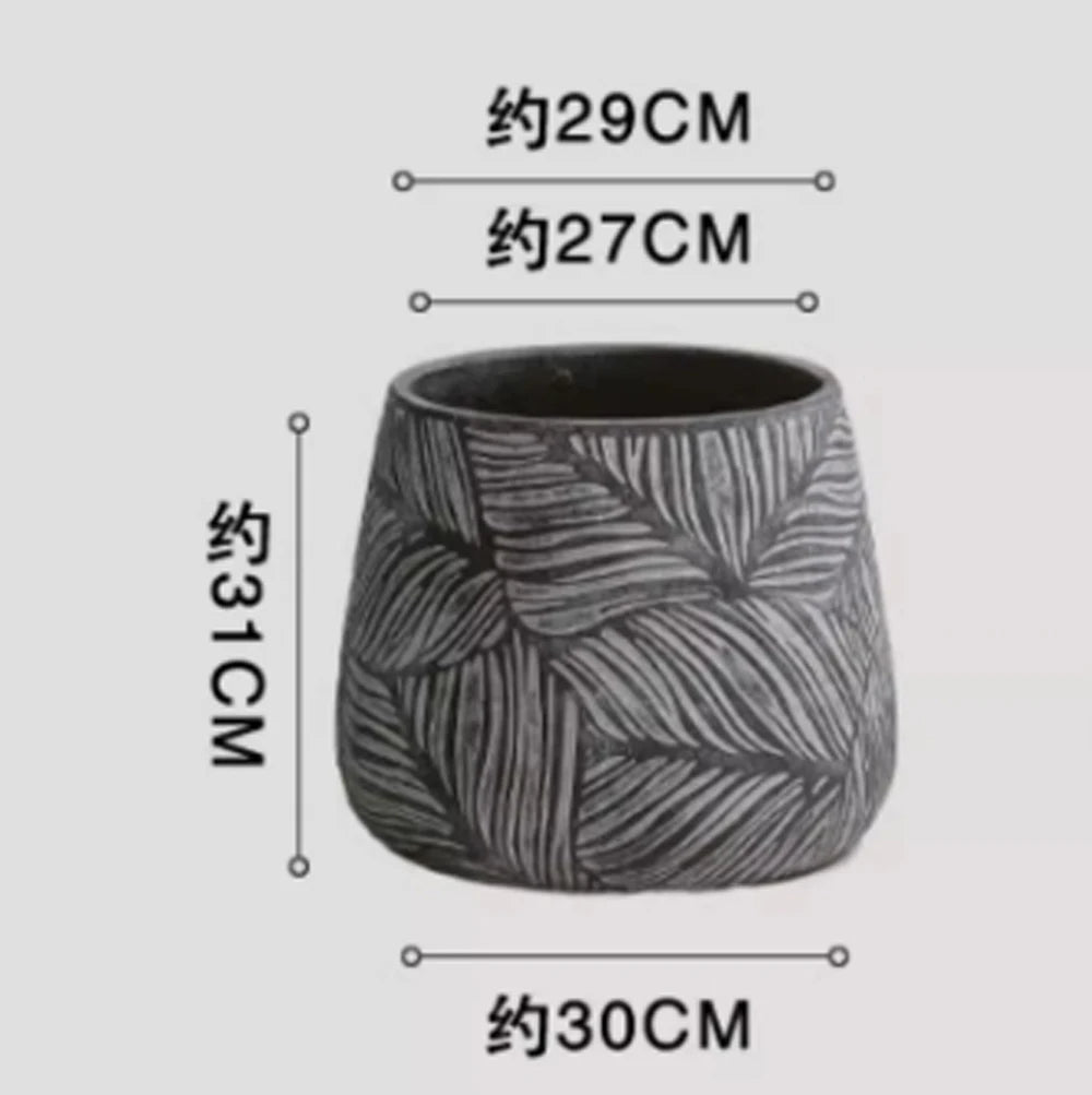 Decorative nordic concrete planter silicone mould