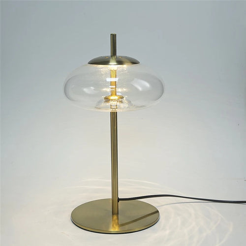Minimalist glass designer floor lamp for modern interiors - vue 3 sur 8