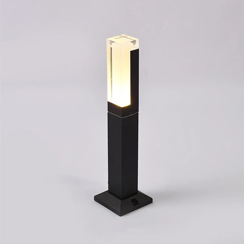 Modern aluminium garden lamp for outdoor lighting - vue 3 sur 8