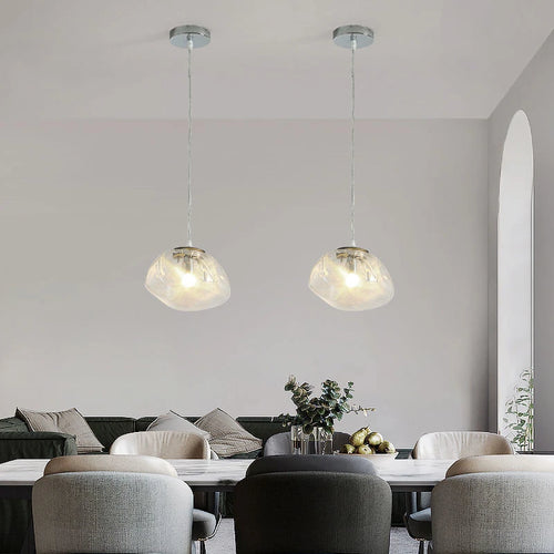 Nordic cloud blown glass pendant light for restaurant bar and home - vue 5 sur 12