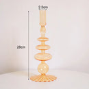 Vintage glass candle holder for weddings and romantic dinners