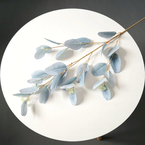 Artificial silk eucalyptus leaf branches for floral decoration - vue 9 sur 17