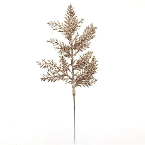 Christmas pine leaves glitter for DIY wreath and tree decoration - vue 15 sur 17
