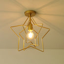 Industrial gold metal ceiling light modern decorative loft lamp