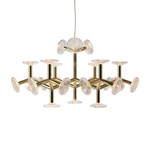 Postmodern glass chandelier American style for interior decoration - vue 11 sur 14