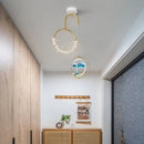 Modern minimalist Nordic chandelier moving sands effect