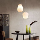 Modern Japanese style glass LED pendant light for elegant interiors