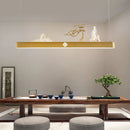 Chinese wooden pendant light for a zen and economical atmosphere