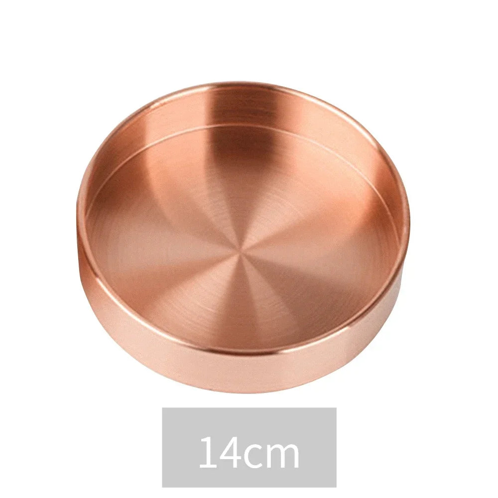 Stainless steel storage tray for jewellery and decorations