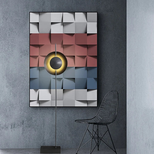 Modern minimalist natural marble floor lamp for elegant interiors - vue 3 sur 7