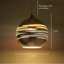 3D firework stained glass pendant light