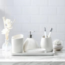 elegant and practical ceramic bathroom accessory set