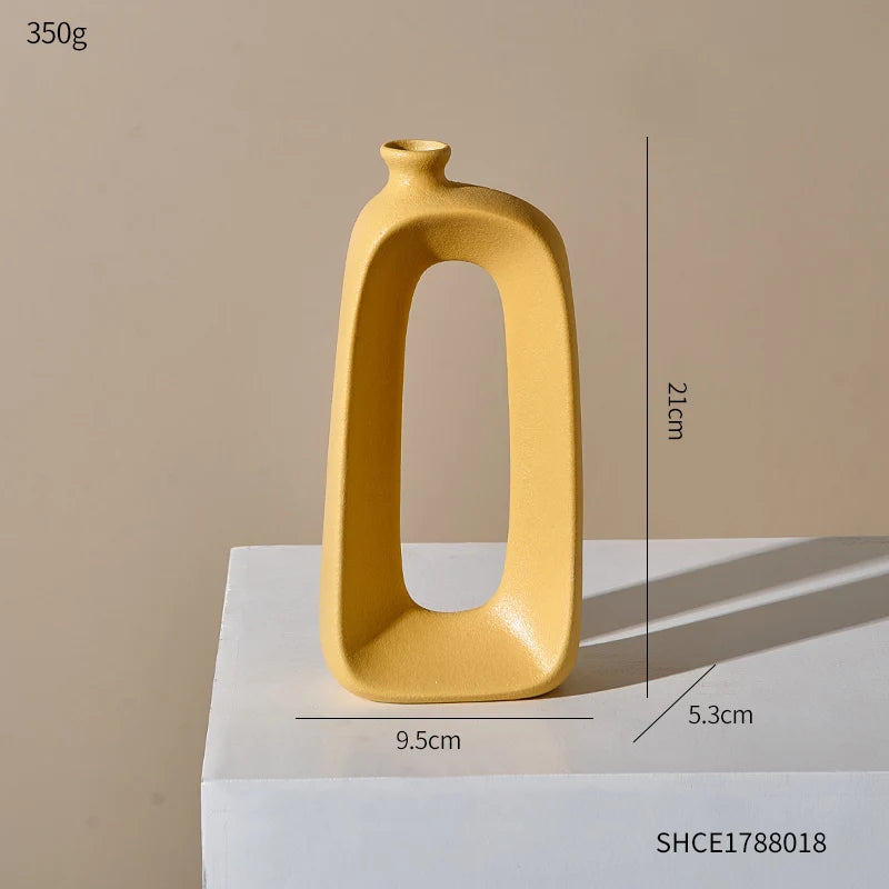 modern ceramic vase for indoor and outdoor decoration