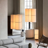 Wabi sabi fabric LED chandelier for interior decoration
