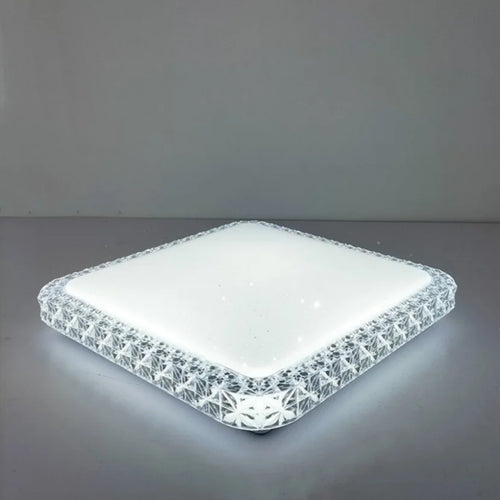 plafonnier led carré tuya contrôle intelligent gradation alexa google audio - vue 7 sur 7
