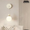 Elegant frosted glass floral wall light