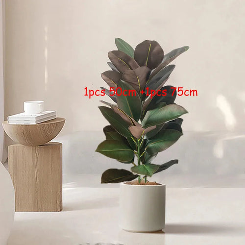 Artificial tropical ficus branches for indoor and outdoor decoration - vue 4 sur 10