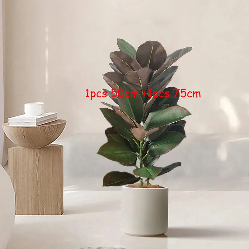 Artificial tropical ficus branches for indoor and outdoor decoration - vue 4 sur 10