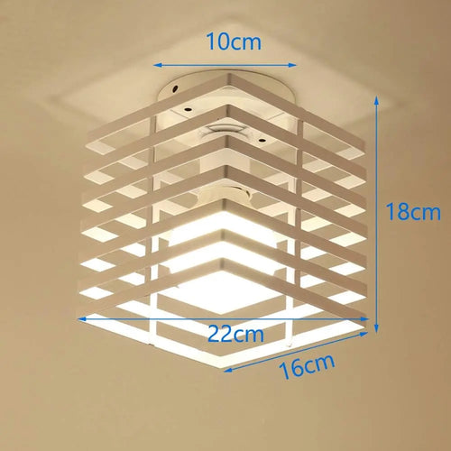 Vintage industrial metal ceiling light for modern interiors - vue 10 sur 12