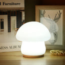 Mushroom LED night light silicone touch sensor battery lamp for baby room and bedside decor christmas gift