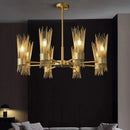Decorative solid copper LED chandelier for home, creative design