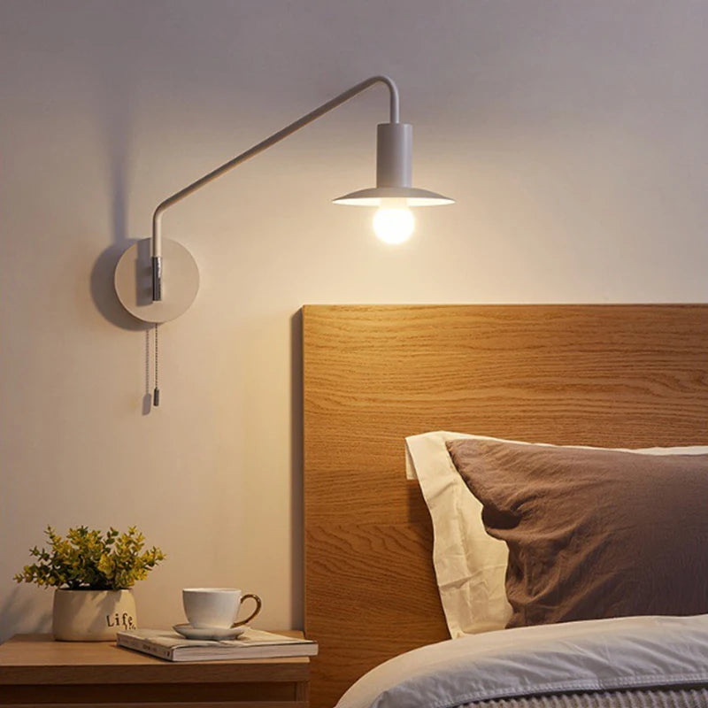 Modern rocker wall light with switch