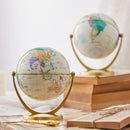 rotating retro globe for learning geography