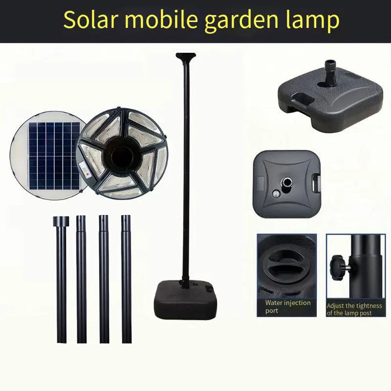 Round solar lamp for garden and outdoor lighting - vue 14 sur 17