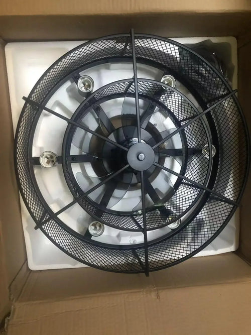 Led ceiling fan with remote control three colours variable speed - vue 4 sur 7